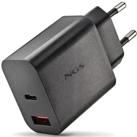 Cargador de Pared GaN NGS Era 20W/ 1xUSB Tipo-C/ 1xUSB/ 20W - PixelPlaza
