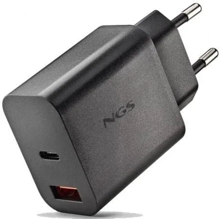 Cargador de Pared GaN NGS Era 30W/ 1xUSB Tipo-C/ 1xUSB/ 30W - PixelPlaza