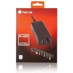Cargador de Portátil NGS W-45W/ 45W/ Automático/ 8 Conectores/ Voltaje 19-20V/ 1 USB - PixelPlaza