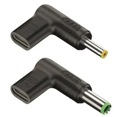 Pack 2 Clavijas para Portátil Toshiba NGS BUD-T/ DC - USB Tipo-C - PixelPlaza