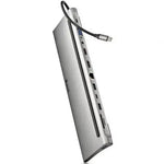Docking USB Tipo-C NGS WonderDock12/ 3xUSB/ 2xHDMI 4K/ 1xVGA/ 1xRJ45/ 1xLector de Tarjetas/ 1xJack 3.5/ 1xUSB Tipo-C PD/ Gris - PixelPlaza