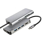 Docking USB Tipo-C NGS WonderDock8/ 3xUSB/ 1xUSB Tipo-C DP/ 1xHDMI 4K/ 1xRJ45/ 1xLector Tarjetas SD - PixelPlaza