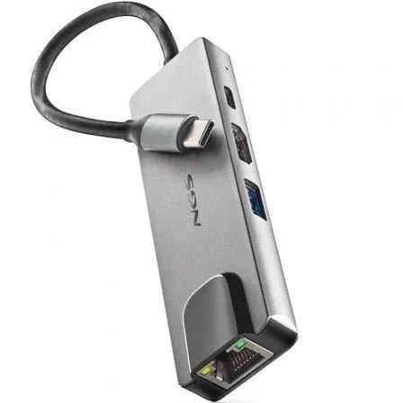 Docking USB Tipo-C NGS WonderDock Supra/ 1xUSB/ 1xUSB Tipo-C DP/ 1xHDMI 4K/ 1xRJ45 - PixelPlaza