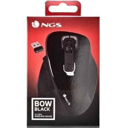 Ratón Inalámbrico NGS Bow/ Hasta 1600 DPI - PixelPlaza