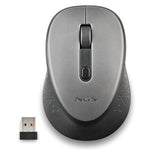 Ratón Inalámbrico NGS Dew Gray/ Hasta 1600 DPI/ Gris - PixelPlaza