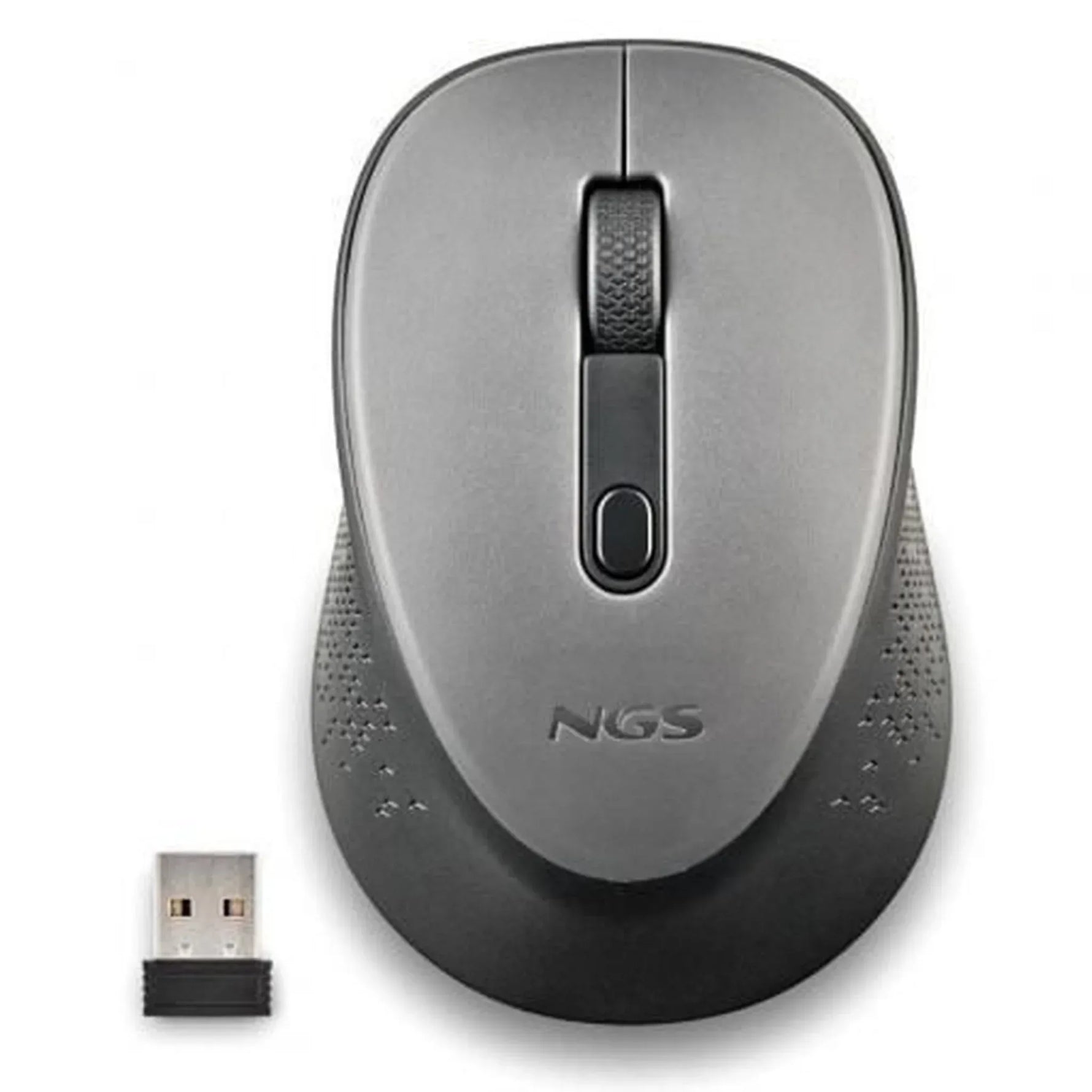 Ratón Inalámbrico NGS Dew Gray/ Hasta 1600 DPI/ Gris - PixelPlaza