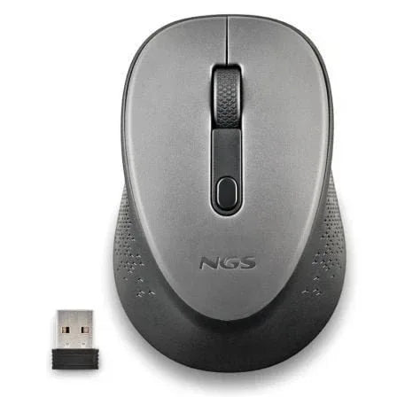 Ratón Inalámbrico NGS Dew Gray/ Hasta 1600 DPI/ Gris - PixelPlaza