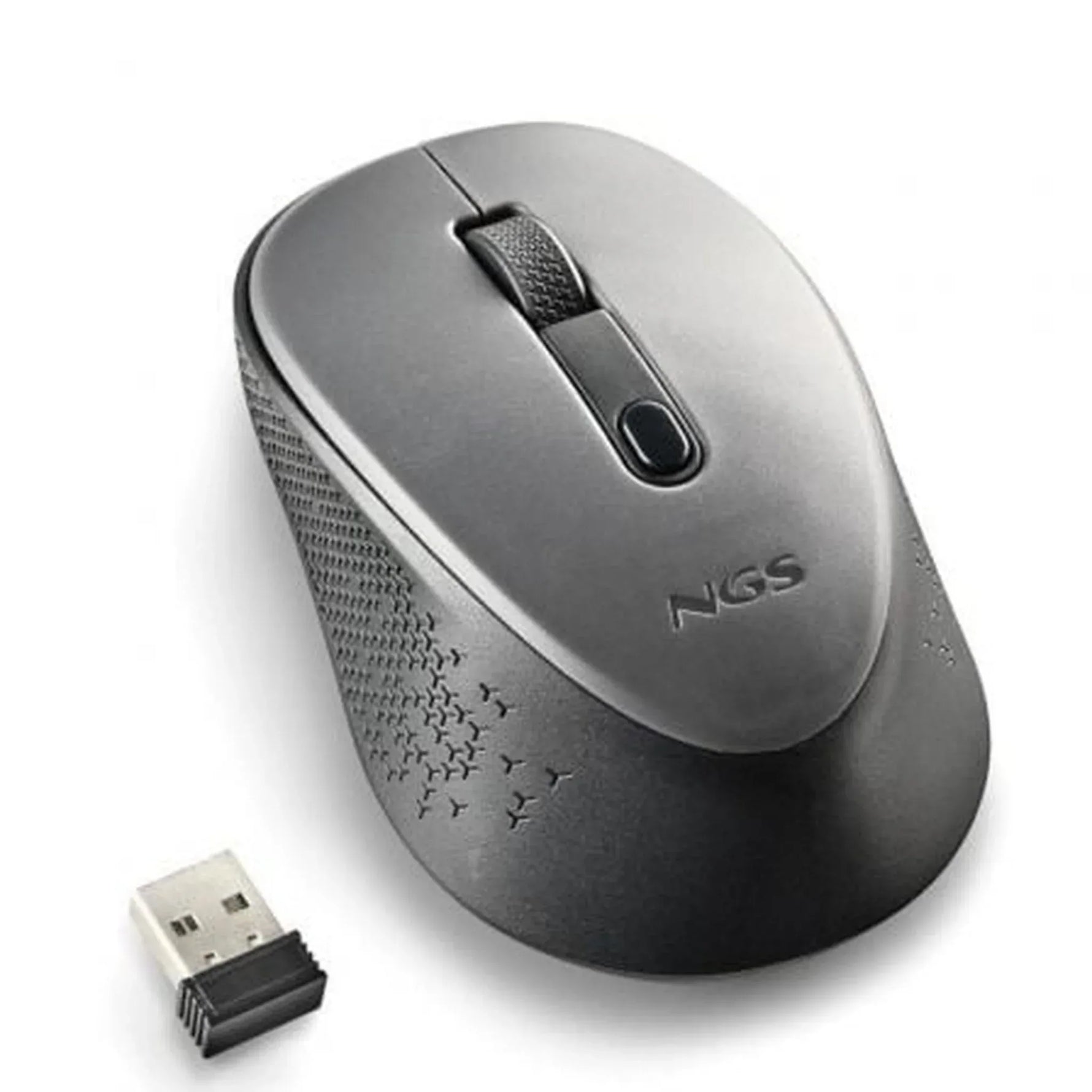 Ratón Inalámbrico NGS Dew Gray/ Hasta 1600 DPI/ Gris - PixelPlaza