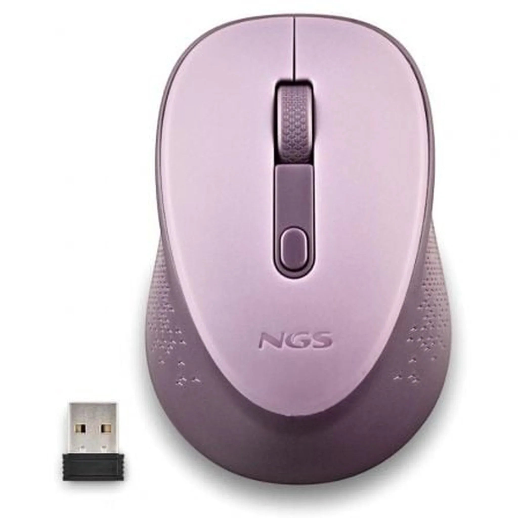 Ratón Inalámbrico NGS Dew Lilac/ Hasta 1600 DPI/ Lila - PixelPlaza