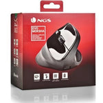 Ratón Vertical Inalámbrico NGS EVO Moksha/ Batería recargable/ Hasta 2400 DPI - PixelPlaza
