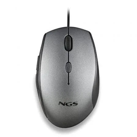 Ratón Ergonómico NGS Moth Gray/ Hasta 1600 DPI/ Gris - PixelPlaza