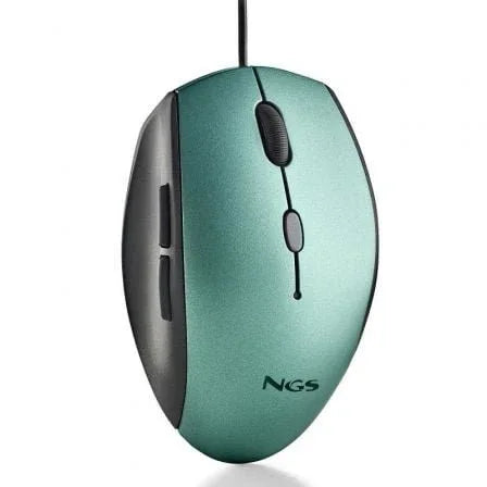 Ratón Ergonómico NGS Moth Ice/ Hasta 1600 DPI/ Verde Hielo - PixelPlaza