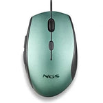 Ratón Ergonómico NGS Moth Ice/ Hasta 1600 DPI/ Verde Hielo - PixelPlaza