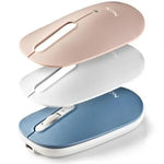 Ratón Inalámbrico por Bluetooth NGS Shell-RB/ Batería recargable/ Hasta 1600 DPI/ Azul/ Blanco/ Rosa - PixelPlaza