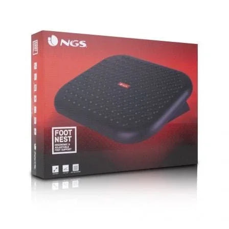 Reposapiés Ergonómico/ Inclinable/ Ajustable NGS Footnest/ 448 x 335mm - PixelPlaza