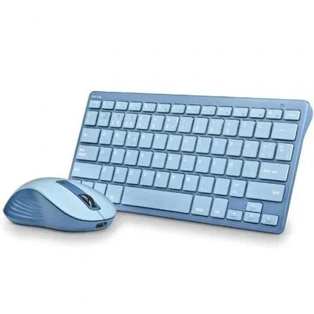 Teclado y Ratón Inalámbricos NGS Fantasy Kit Blue/ Azul - PixelPlaza