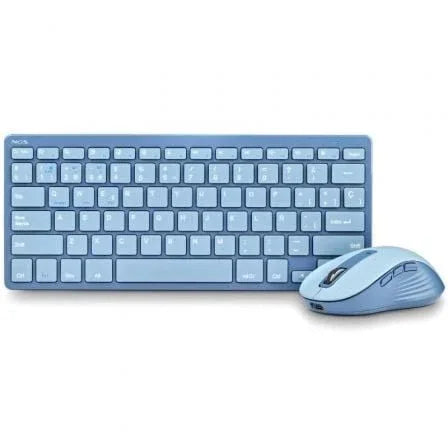 Teclado y Ratón Inalámbricos NGS Fantasy Kit Blue/ Azul - PixelPlaza