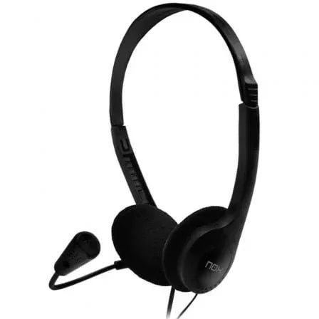Auriculares Nox Voice One/ con Micrófono/ Jack 3.5/ Negros - PixelPlaza
