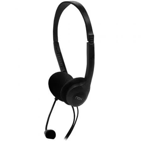 Auriculares Nox Voice One/ con Micrófono/ Jack 3.5/ Negros - PixelPlaza