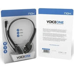 Auriculares Nox Voice One/ con Micrófono/ Jack 3.5/ Negros - PixelPlaza