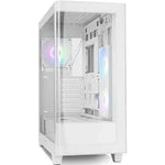 Caja ordenador gaming Nox hummer ether ATX argb cristal templado blanca