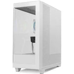 Caja ordenador gaming Nox hummer ether ATX argb cristal templado blanca
