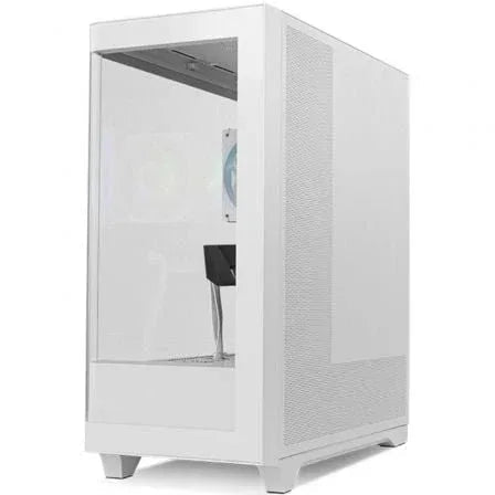 Caja ordenador gaming Nox hummer ether ATX argb cristal templado blanca