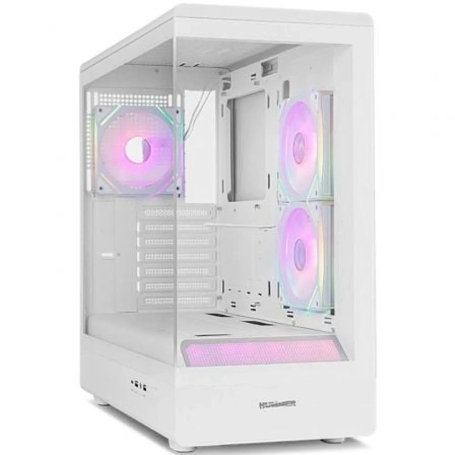 Caja Gaming Semitorre Nox Hummer SIGNAL/ Blanca - PixelPlaza