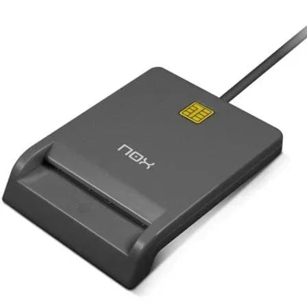 Lector de DNI y Tarjetas Nox Card ID/ USB 2.0/ Negro - PixelPlaza
