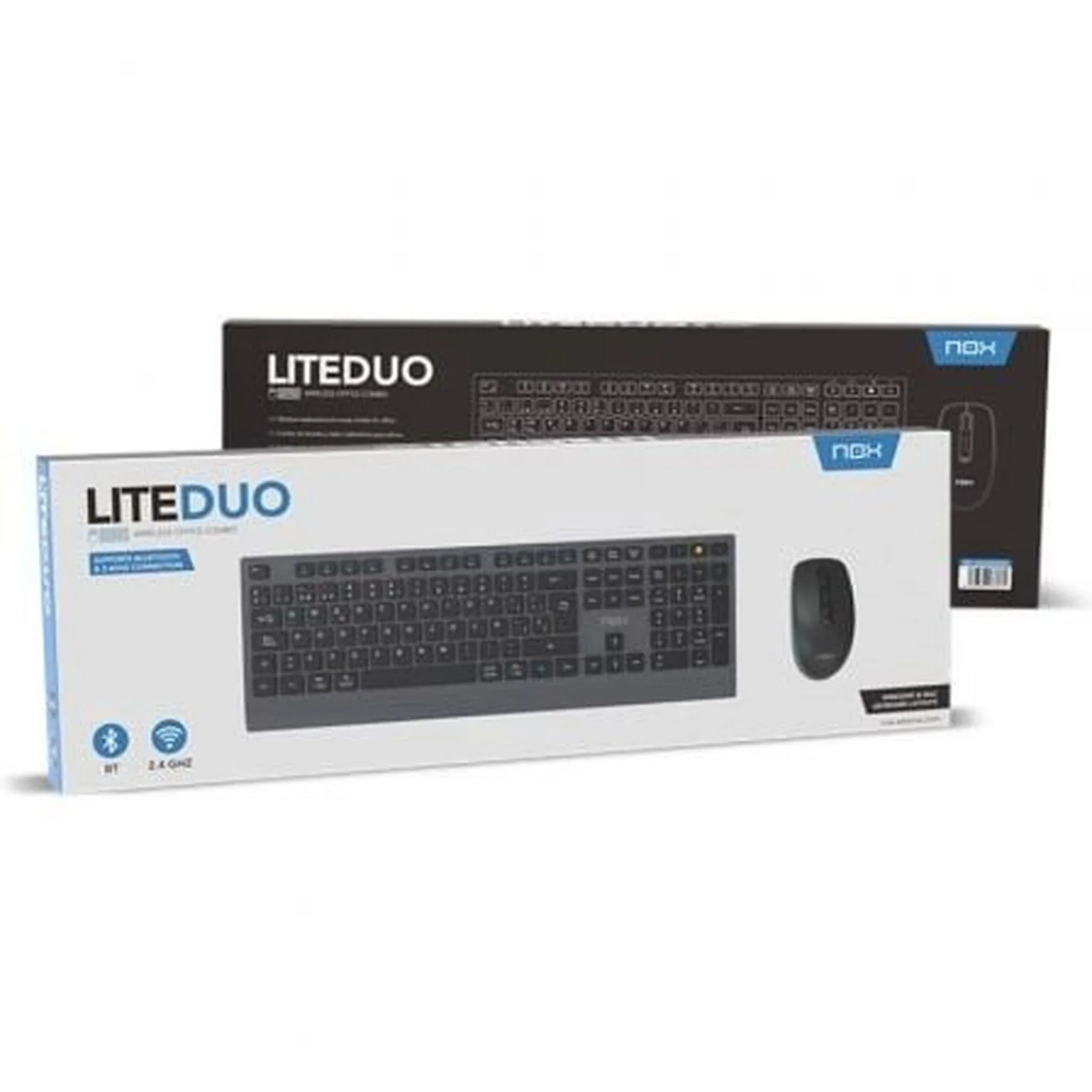 Teclado y Ratón Inalámbricos Nox Lite Duo - PixelPlaza