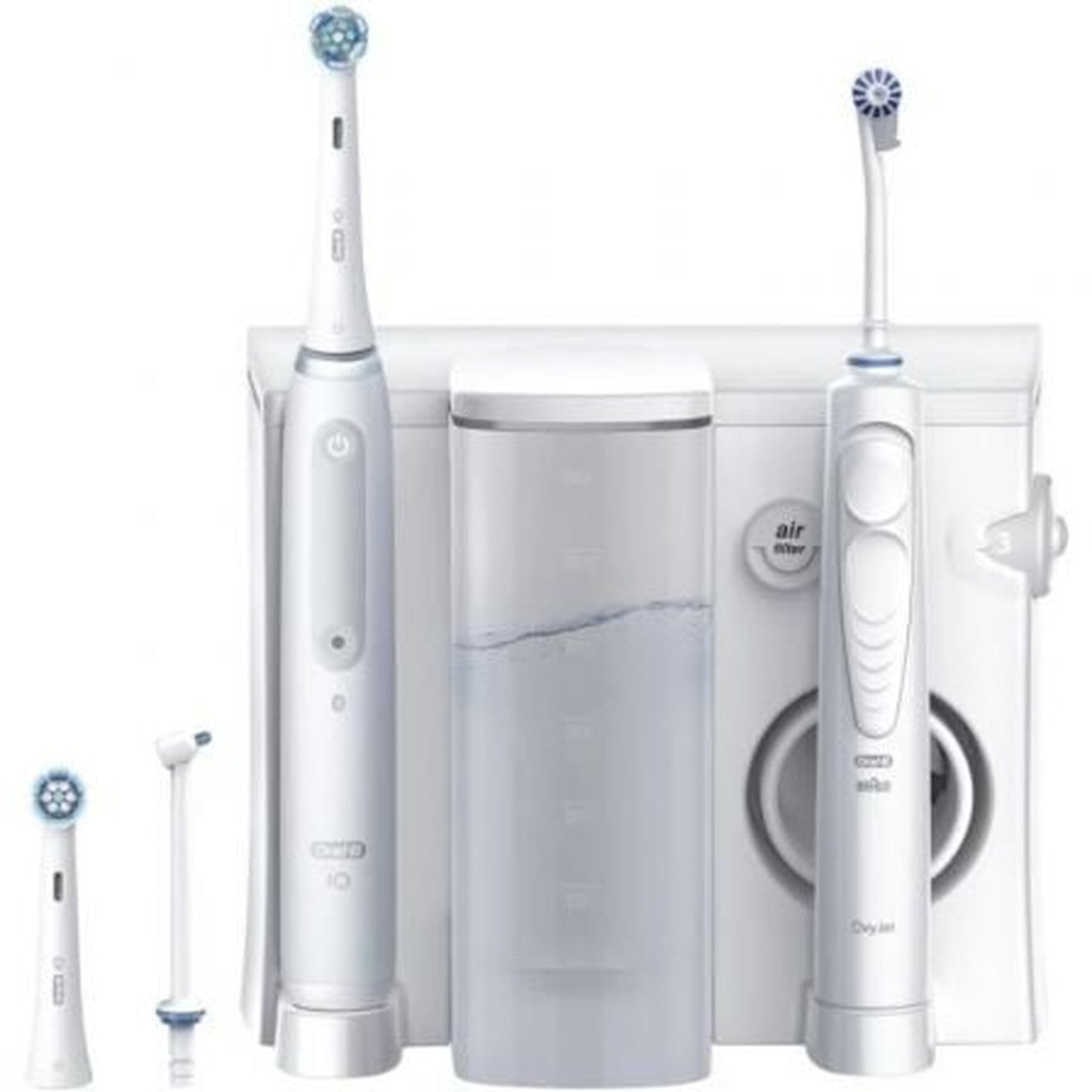 Irrigador Bucal Braun Oral-B Oxyjet + Cepillo IO Series 4/ Blanco/ Incluye 2 Recambios