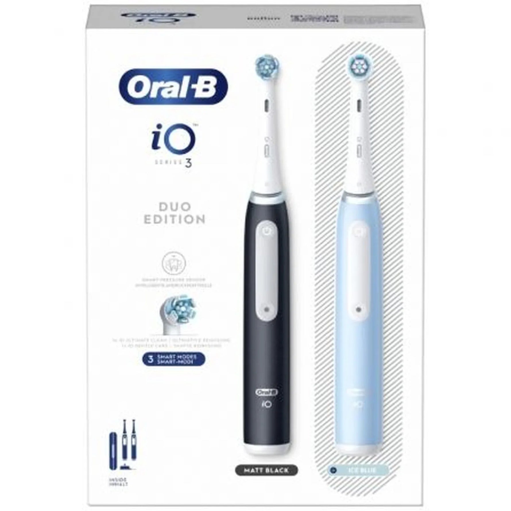 Cepillo Dental Oral-B Duplo iO 3/ Azul y Negro - PixelPlaza