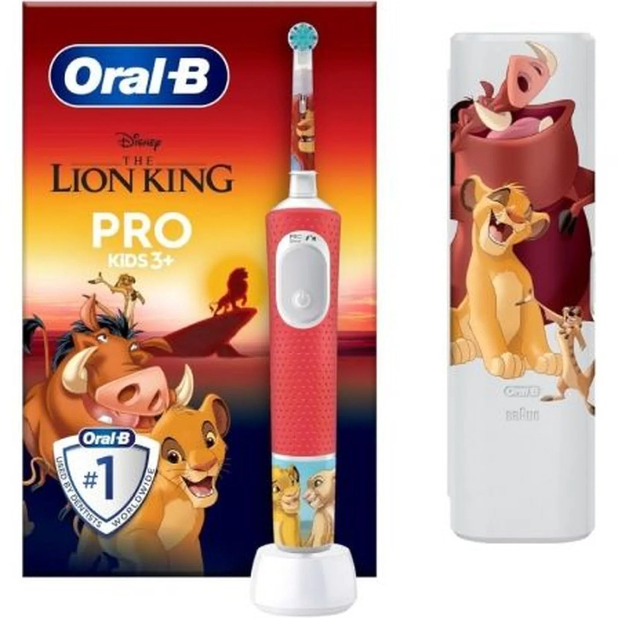 Cepillo Dental Oral-B Pro Kids 3 Rey León/ Incluye 1 Recambio - PixelPlaza