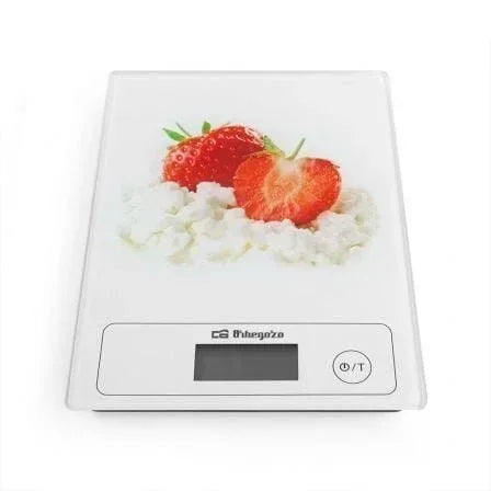 Báscula de Cocina Electrónica Orbegozo PC 1018/ hasta 5kg/ Blanca - PixelPlaza