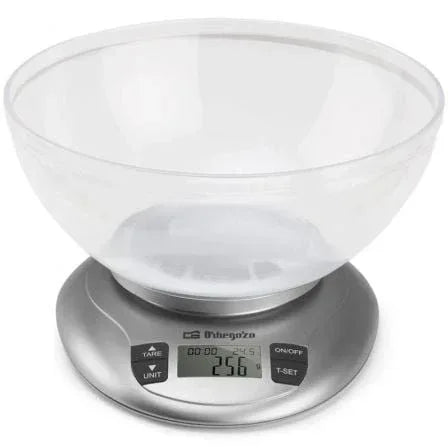 Báscula de Cocina Electrónica Orbegozo PC 2017 A/ hasta 3.5kg/ Plata - PixelPlaza