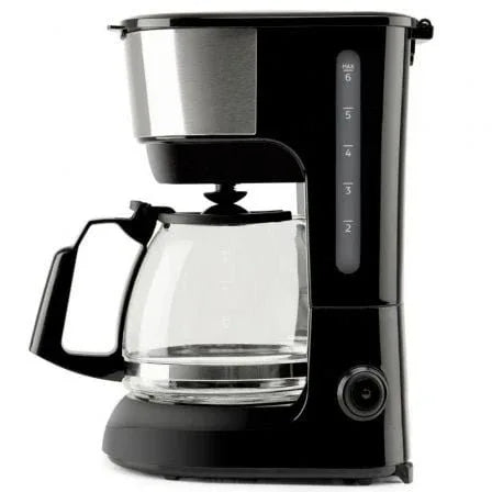 Cafetera de Goteo Orbegozo CG 4506/ 6 Tazas/ Negra y Plata - PixelPlaza