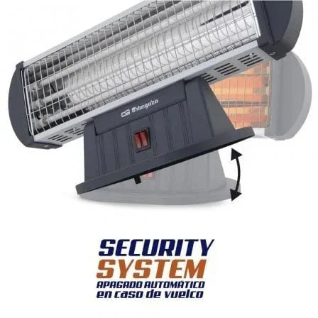 Estufa de Cuarzo Orbegozo BP 0204/ 3 niveles de potencia/ 1200W - PixelPlaza