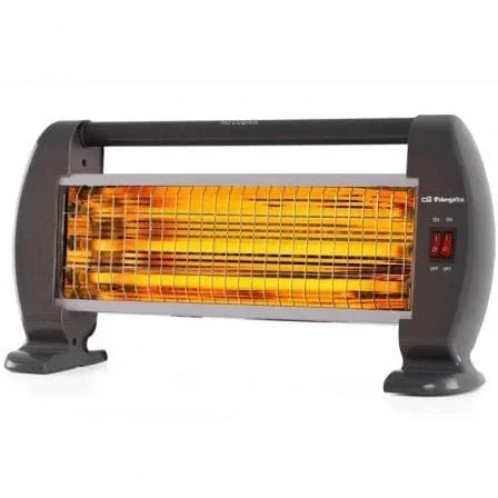 Estufa de Cuarzo Orbegozo BP 0206/ 3 niveles de potencia/ 1200W - PixelPlaza
