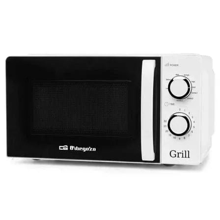 Microondas Orbegozo MIG 2130/ 700W/ Capacidad 20L/ Función Grill/ Blanco - PixelPlaza