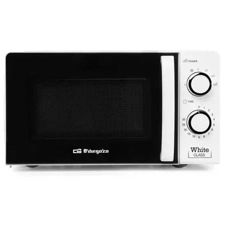 Microondas Orbegozo MI 2115/ 700W/ Capacidad 20L/ Blanco - PixelPlaza