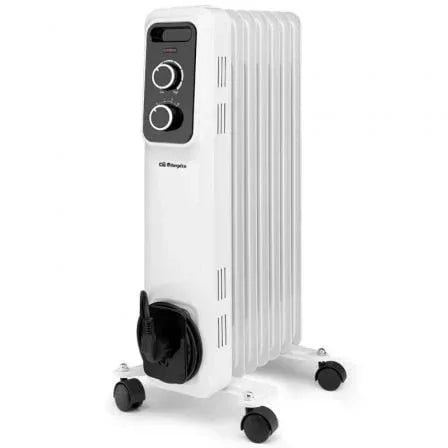 Radiador de Aceite Orbegozo RS 1500/ 3 Potencias/ 1500W/ 7 Elementos Caloríficos - PixelPlaza