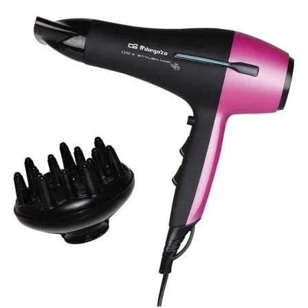 Secador Orbegozo SE 2320/ 2200W/ Negro y Lila - PixelPlaza