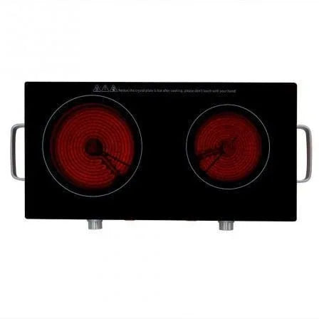 Vitrocerámica Orbegozo PCE6000/ 2 placas 170 y 205mm/ 1000W - 1800W - PixelPlaza