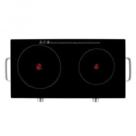 Vitrocerámica Orbegozo PCE6000/ 2 placas 170 y 205mm/ 1000W - 1800W - PixelPlaza