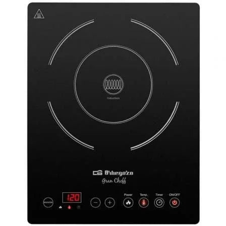 Placa de Inducción Orbegozo PIC 2000/ 1 placa de 300mm/ 2000W - PixelPlaza