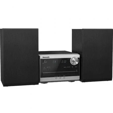 Microcadena con bluetooth Panasonic SC-PM270/ 40W/ Negro y Plata - PixelPlaza