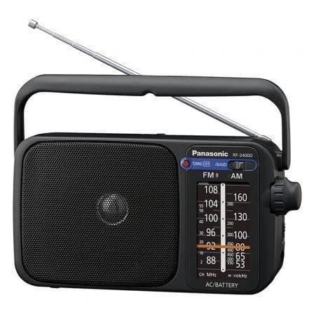 Radio Portátil Panasonic RF-2400DEG-K/ Negra - PixelPlaza