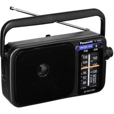 Radio Portátil Panasonic RF-2400DEG-K/ Negra - PixelPlaza