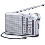Radio Portátil Panasonic RF-P150D/ con Batería/ a Pilas/ Plateada - PixelPlaza