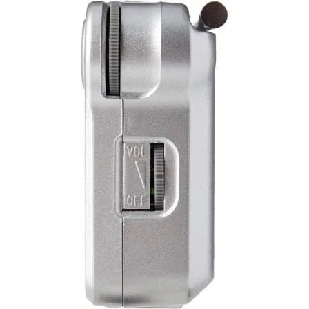 Radio Portátil Panasonic RF-P150D/ con Batería/ a Pilas/ Plateada - PixelPlaza